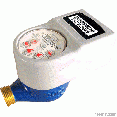 Wireless water meter with valve