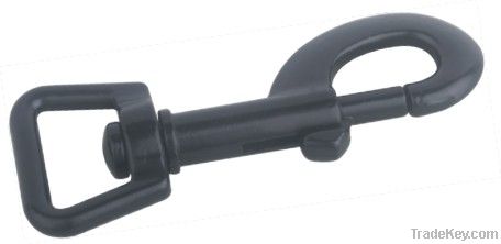 Zinc alloy die cast black swivel snap hook