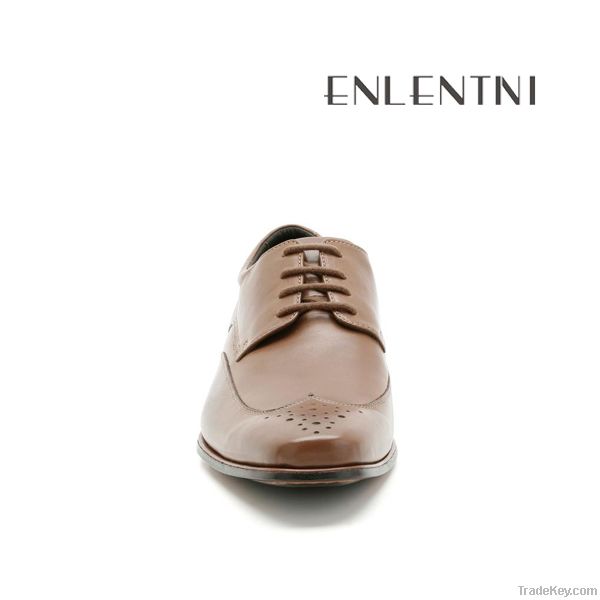 2011 hot brown leather shoes for men