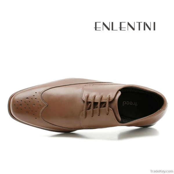 2011 hot brown leather shoes for men
