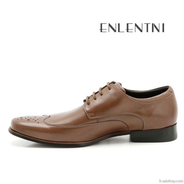 2011 hot brown leather shoes for men