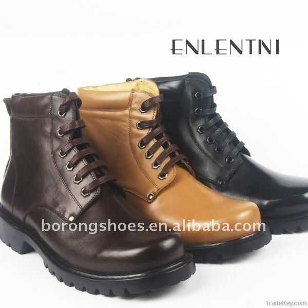 leather boot, men shoes factory, brown