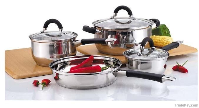 7pcs Stainless Steel Cookware sets