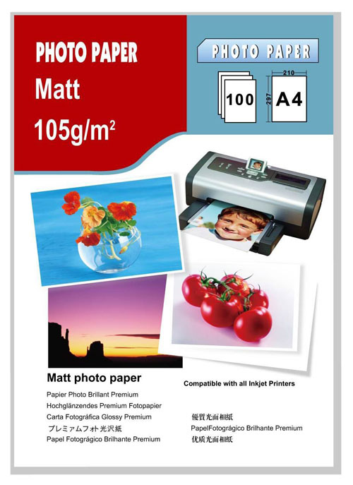 Cast Coated matt inkjet photo Paper