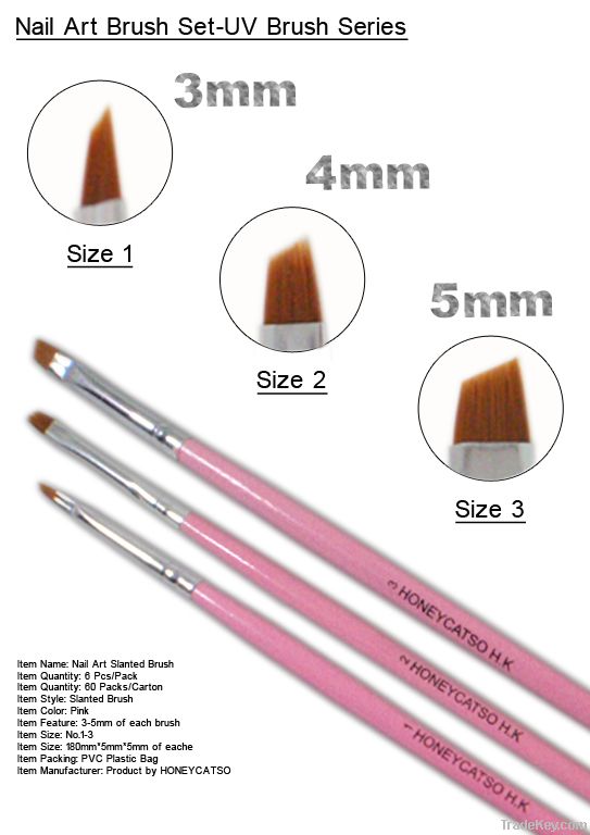 Nail Art Slanted Brush