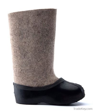Valenki 100% wool winter boots, Russian Traditional Felt Footwear