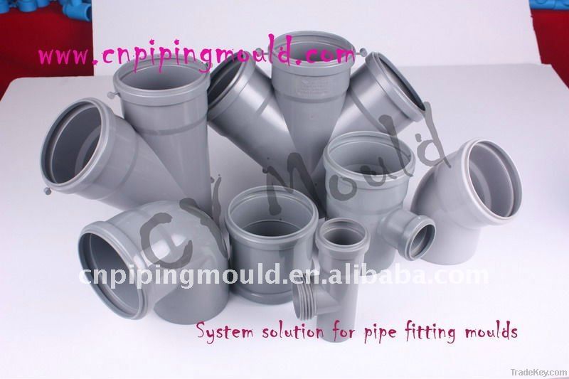 PP pipe fitting moulds/Push-fit fitting/collapsible core fitting