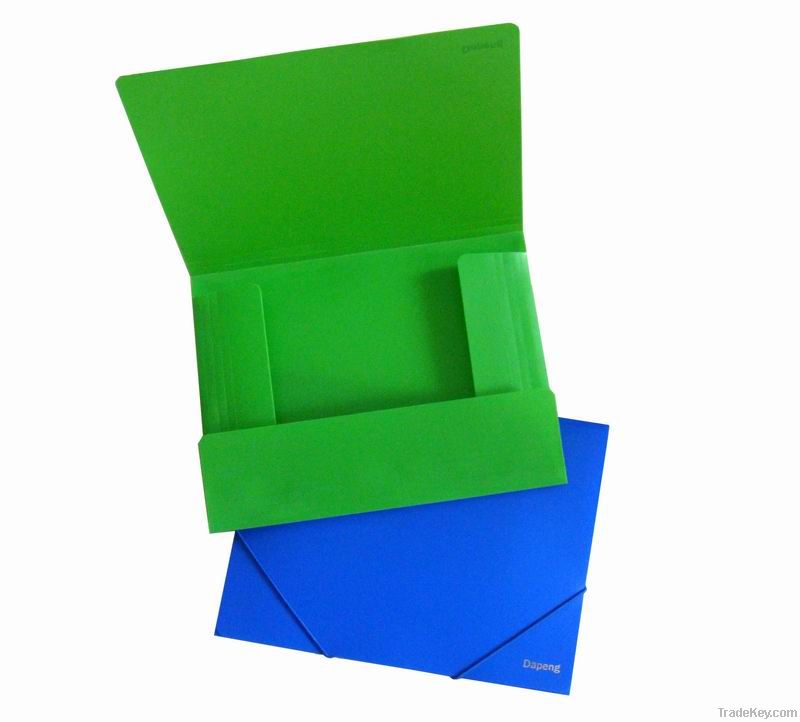 3 cover folder with elastic strap