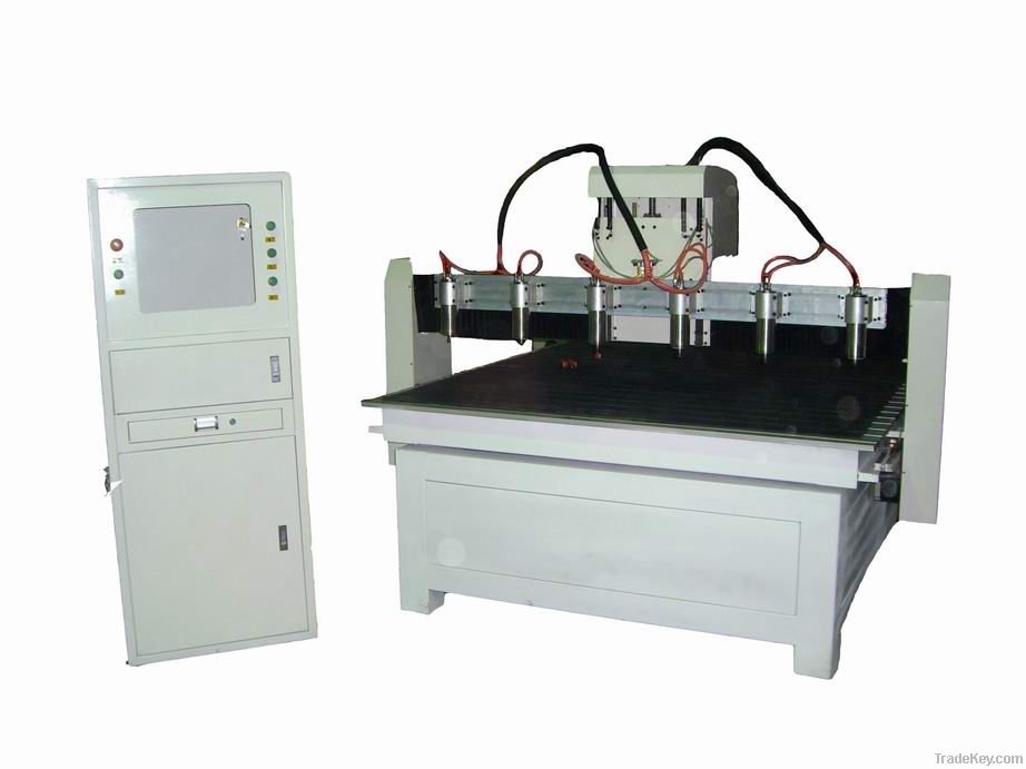 woodworking cnc router with 6 heads