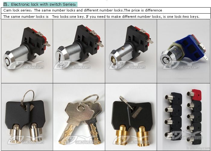 high security Code Changeable Eight Variable Switch Lock