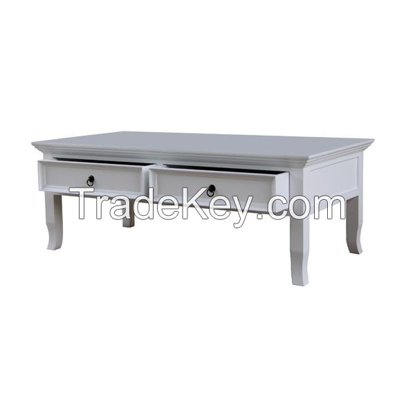 white coffee table 