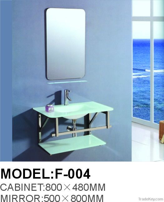 Modern Glass Bathroom vanity cabinet