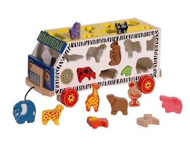 Animal bus pull toys