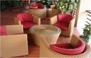 Poly rattan furniture