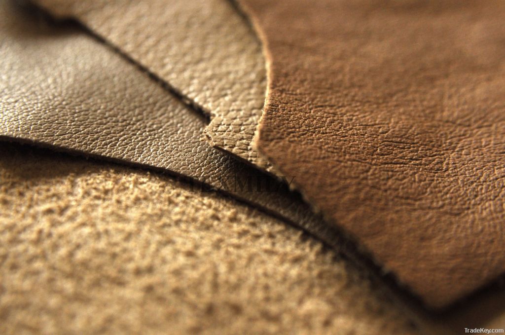 shoe leather/microfiber leather/lining leather