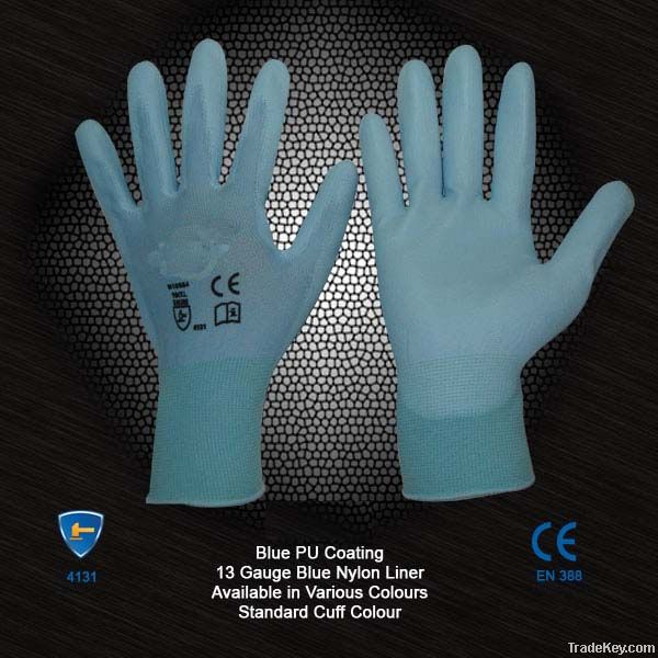 PU coated nylon glove Polyurethane glove