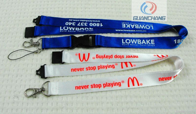 promotion gifts, silkscreen print nylon lanyard