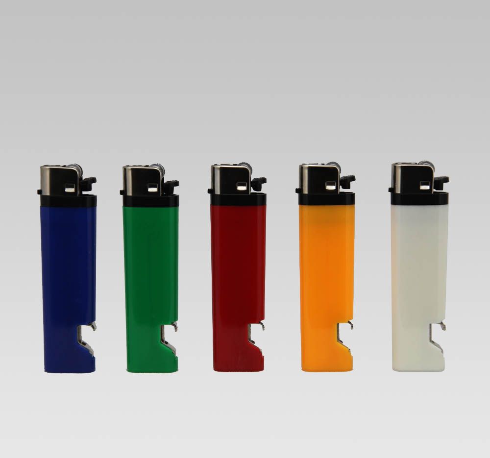 disposable flint lighter with LED