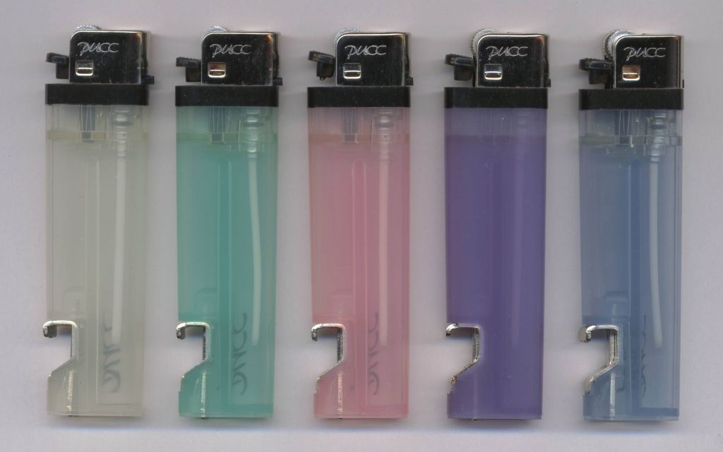 disposable flint lighter with LED