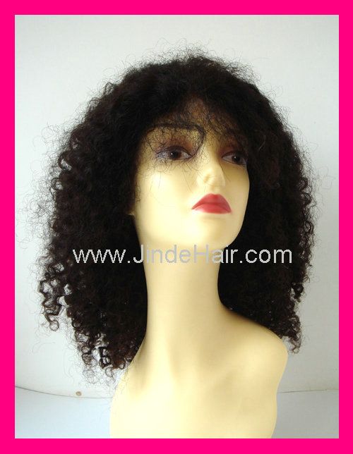 JinDe instock indian remy hair full lace wig