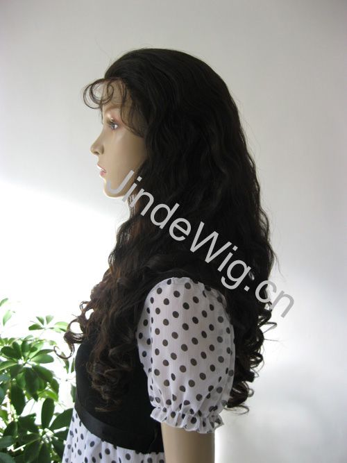 JinDe natural wavy hair lace wig