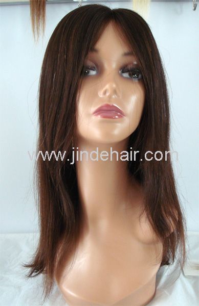 JinDe quality silk top jewish wig