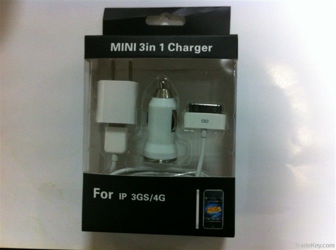 iPhone/iPod 3in1 charger kit(US Standard)