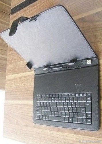 7"Tablet PC Leather Keyboard Case