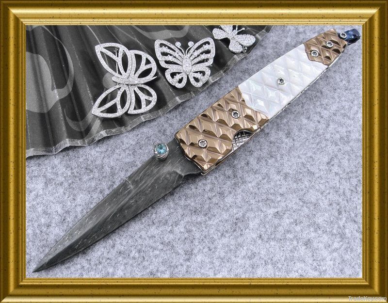Wholesale 6 pcs. New Custom Handmade Damascus Knife & Free shipping