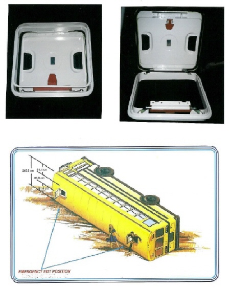 Roof Hatch with emergency exit