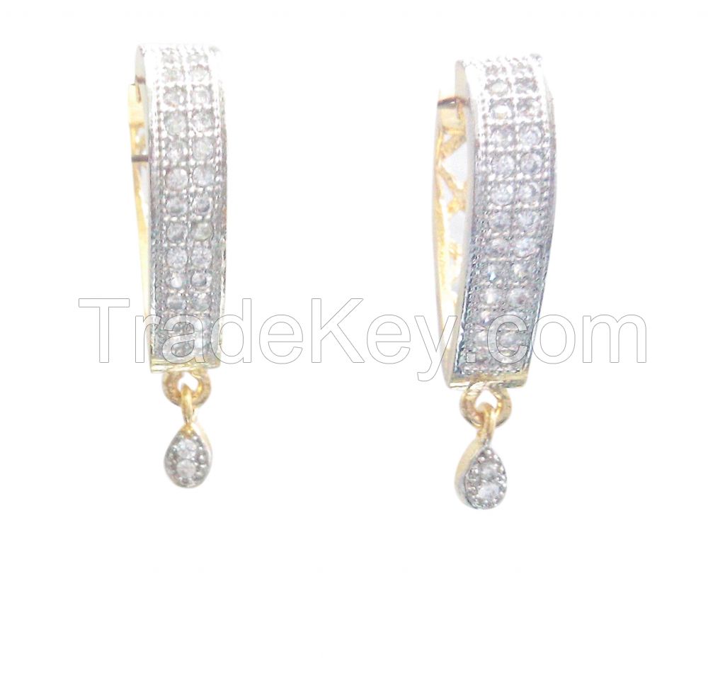 ER148 CZ Gold Ear Rings -Fashion Jewellery from Midas