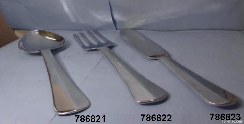 Aluminum Metal Home & Wall Decoration Cutlery Plaque