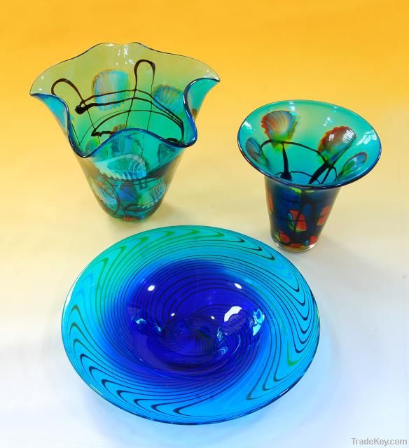 artistic glass vase