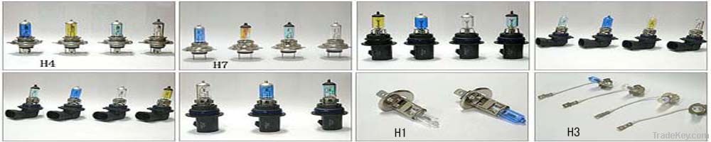 halogen bulbs, H1-7, T3-15, S20, S25, 9004-9007