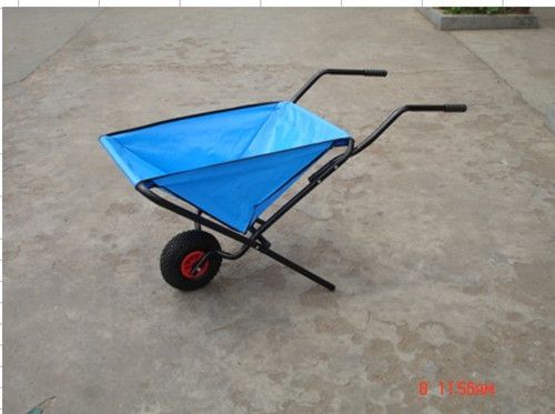 tool cart with metal tray and pneumatic wheel