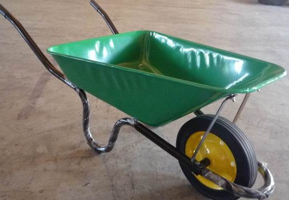 tool cart with metal tray and pneumatic wheel