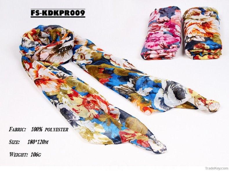 Fashion floral scarves fashion scarf spring scarf