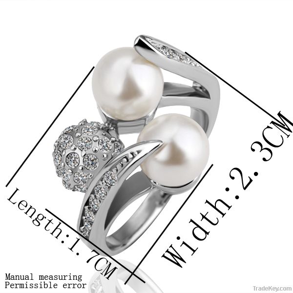 Wholesale fashion pearl  ring  jewelry fashion jewellery