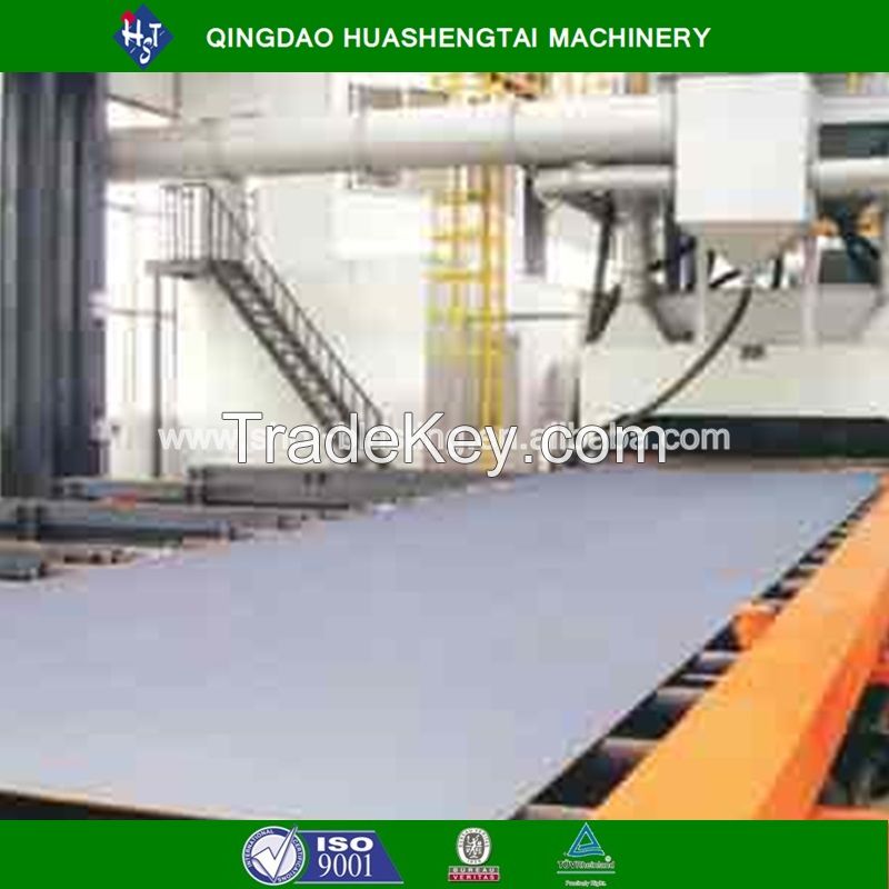 Roller pass through type shot blasting machine