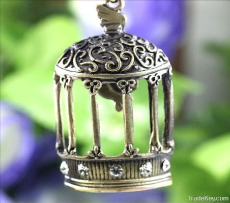 BronzeÂ BirdcageÂ AlloyÂ Pendant