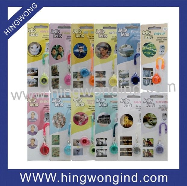 Color funny promotion gift phone camera wide angle magic jelly lens