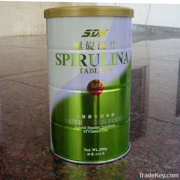 organic spirulina tablet rich in protein