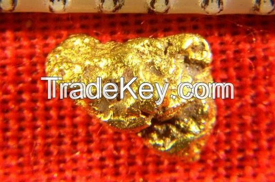 GOLD NUGGETS AND GOLD BARS
