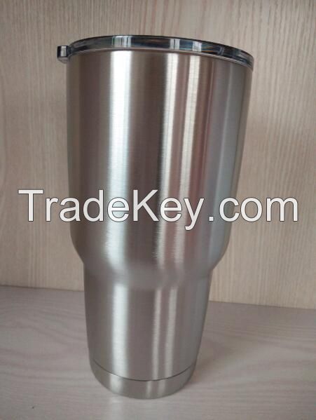 2016 Hot Sell silver YETI type Rambler Tumbler 30oz Travel Vehicle Bee