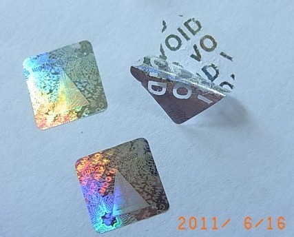 VOID tamper evident hologram sticker