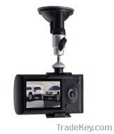 Car Black Box DVR X3000 Dual Cameras with GPS, G-sensor