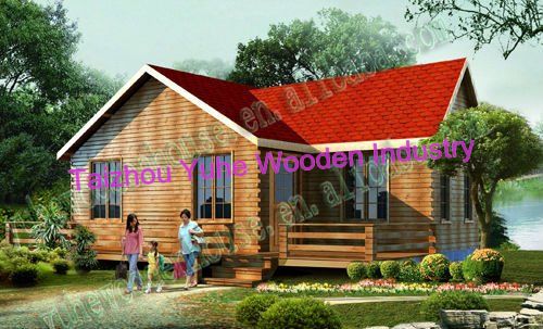 Prefab Movable Timber Frame Wooden House with Nice Design