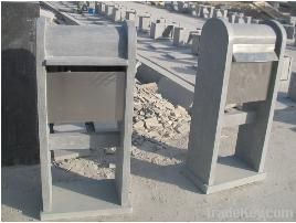 blue limestone mailbox&letterbox