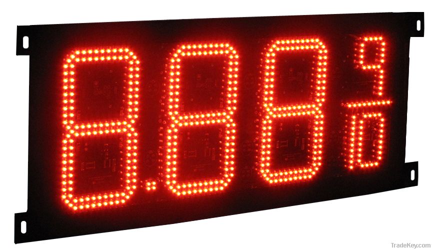 16"8.889/10 led gas price digital signs red green amber