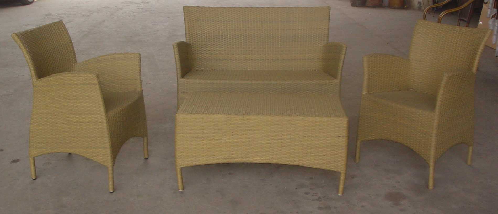 outdoor furniture IN aluminium wicker